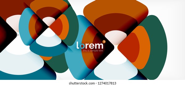Circle abstract background. Trendy abstract layout template for business or technology presentation or web brochure cover, wallpaper. Vector illustration