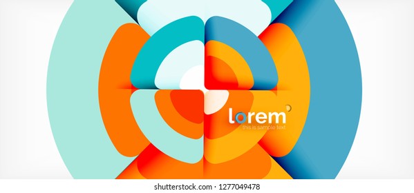 Circle abstract background. Trendy abstract layout template for business or technology presentation or web brochure cover, wallpaper. Vector illustration