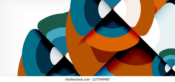 Circle abstract background. Trendy abstract layout template for business or technology presentation or web brochure cover, wallpaper. Vector illustration