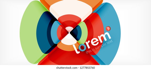 Circle abstract background. Trendy abstract layout template for business or technology presentation or web brochure cover, wallpaper. Vector illustration