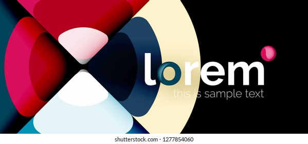 Circle abstract background. Trendy abstract layout template for business or technology presentation or web brochure cover, wallpaper. Vector illustration