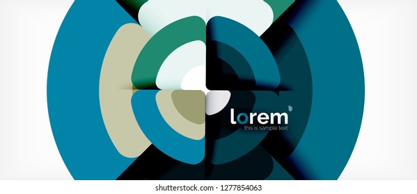 Circle abstract background. Trendy abstract layout template for business or technology presentation or web brochure cover, wallpaper. Vector illustration