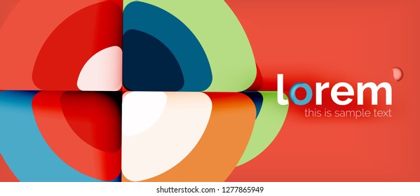 Circle abstract background. Trendy abstract layout template for business or technology presentation or web brochure cover, wallpaper. Vector illustration