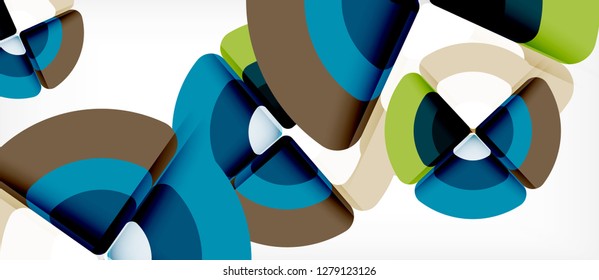 Circle abstract background. Trendy abstract layout template for business or technology presentation or web brochure cover, wallpaper. Vector illustration
