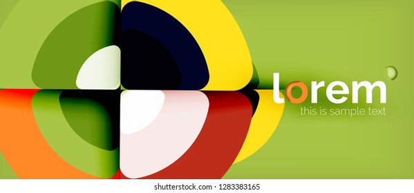 Circle abstract background. Trendy abstract layout template for business or technology presentation or web brochure cover, wallpaper. Vector illustration