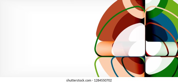 Circle abstract background. Trendy abstract layout template for business or technology presentation or web brochure cover, wallpaper. Vector illustration