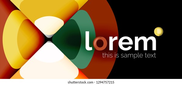 Circle abstract background. Trendy abstract layout template for business or technology presentation or web brochure cover, wallpaper. Vector illustration