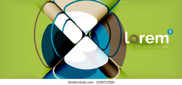Recorrer el fondo abstracto del círculo. Plantilla de diseño abstracto de moda para presentación de negocios o tecnología o portada de folletos web, fondo de pantalla. Ilustración del vector