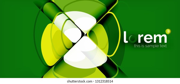 Circle abstract background. Trendy abstract layout template for business or technology presentation or web brochure cover, wallpaper. Vector illustration