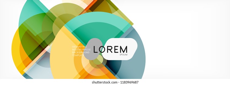 Circle abstract background, vector illustration
