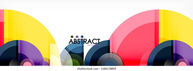 Circle abstrakter Hintergrund, Vektorgrafik