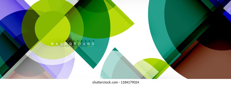 Circle abstract background, vector illustration