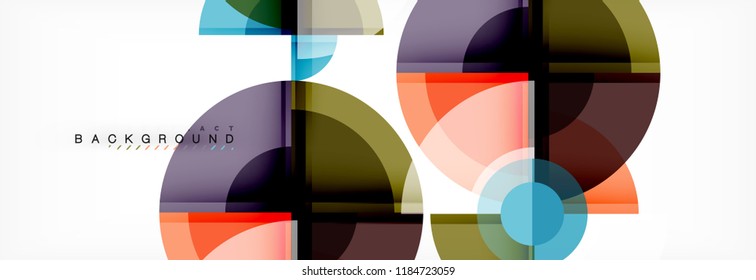 Fondo abstracto circular, ilustración vectorial