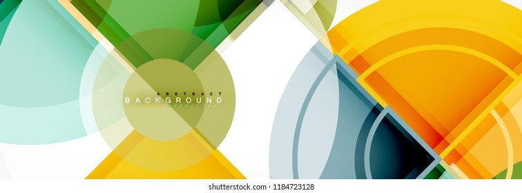 Circle abstract background, vector illustration