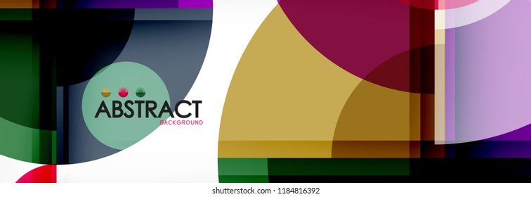 Fondo abstracto circular, ilustración vectorial