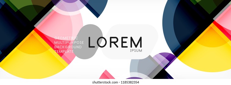 Fondo abstracto circular, ilustración vectorial