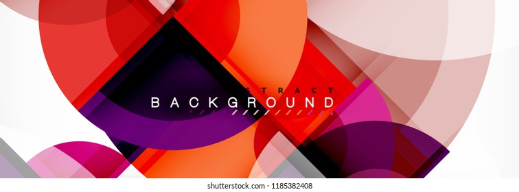 Circle abstract background, vector illustration