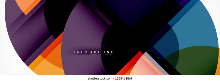 Circle abstract background, vector illustration