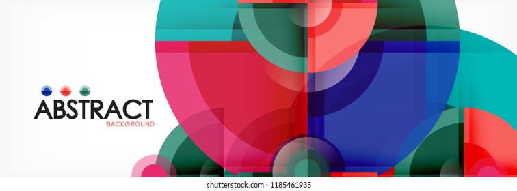 Fundo abstrato do círculo, ilustração vetorial
