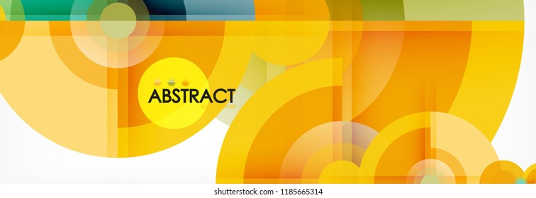 Circle abstract background, vector illustration