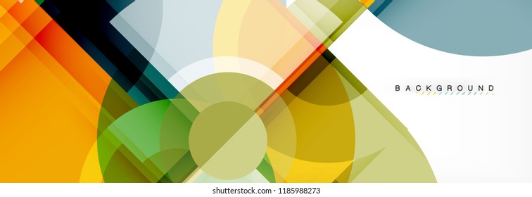 Circle abstract background, vector illustration