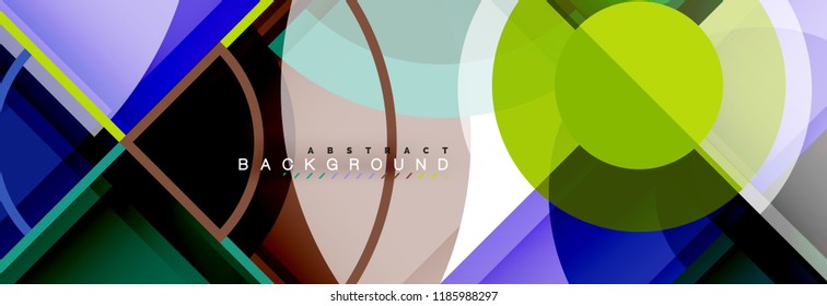 Circle abstract background, vector illustration