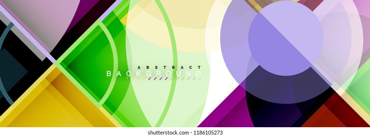 Circle abstract background, vector illustration