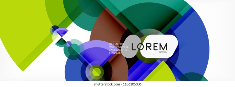Fondo abstracto circular, ilustración vectorial