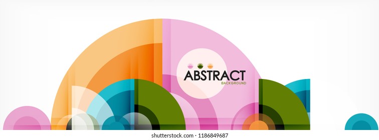 Fondo abstracto circular, ilustración vectorial