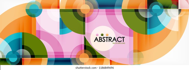 Fondo abstracto circular, ilustración vectorial