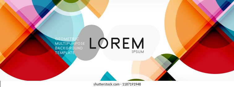 Circle abstract background, vector illustration