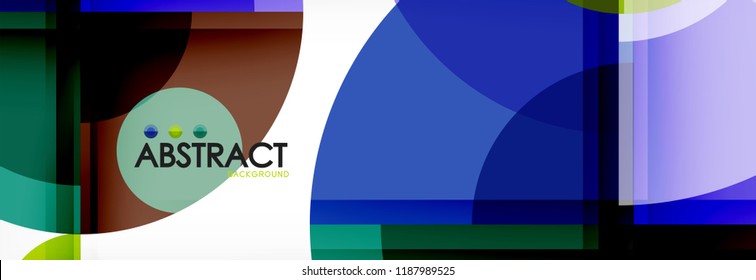 Circle abstract background, vector illustration