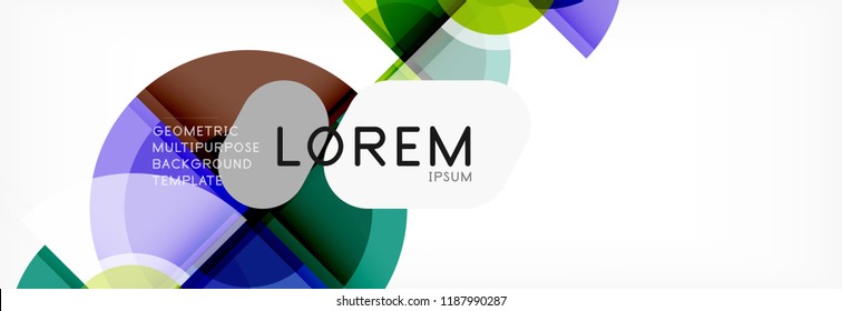 Circle abstract background, vector illustration