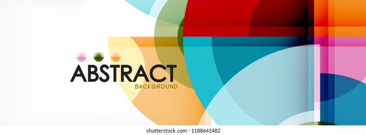 Fondo abstracto circular, ilustración vectorial