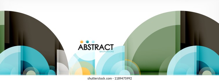 Fondo abstracto circular, ilustración vectorial