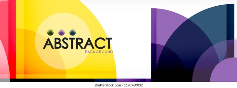 Circle abstract background, vector illustration