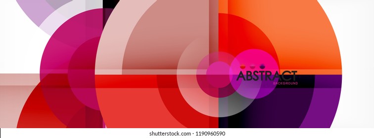 Circle abstract background, vector illustration
