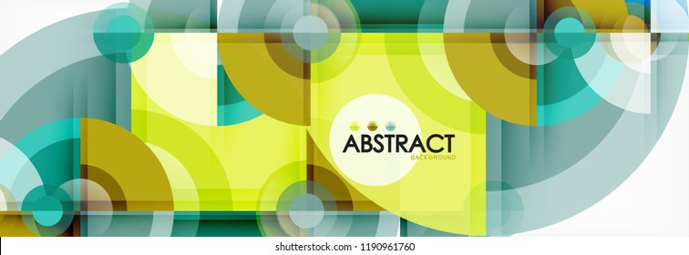 Circle abstract background, vector illustration