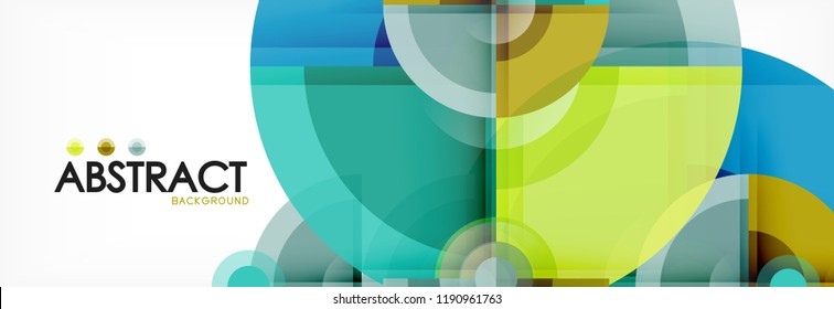 Circle abstract background, vector illustration