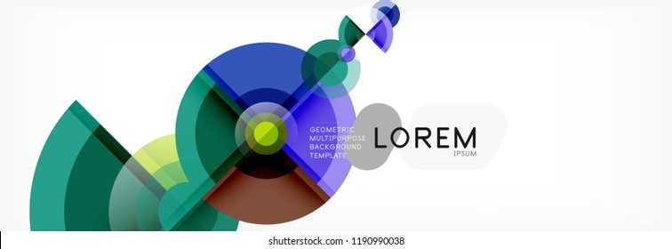 Fondo abstracto circular, ilustración vectorial