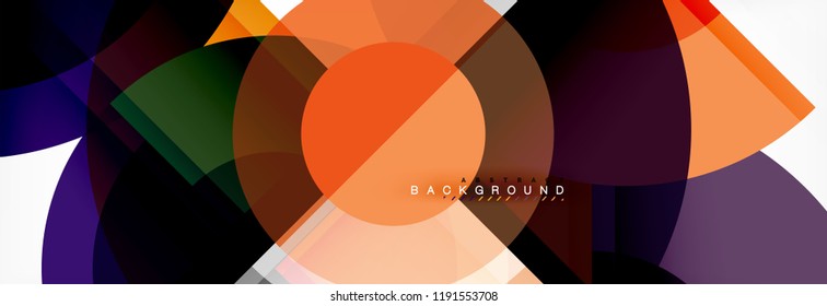 Circle abstract background, vector illustration