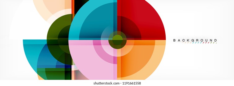 Fondo abstracto circular, ilustración vectorial