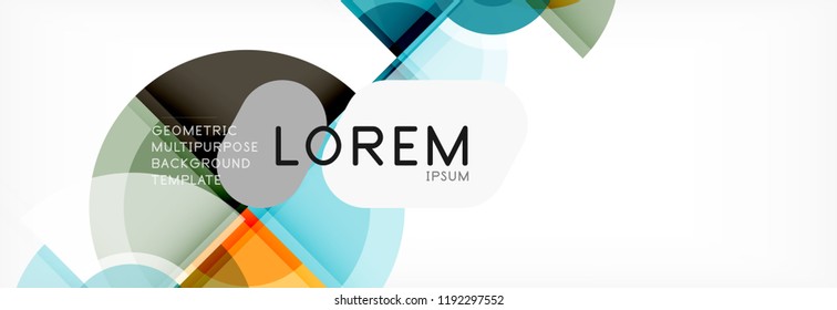 Circle abstract background, vector illustration