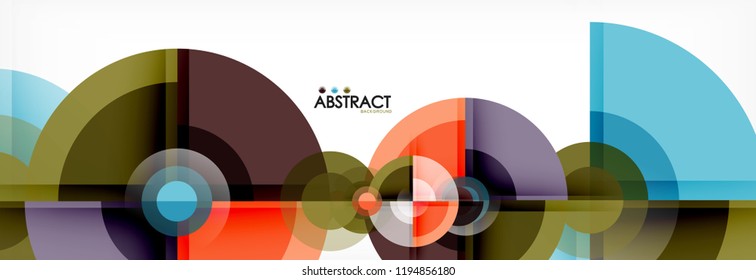Fondo abstracto circular, ilustración vectorial