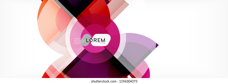 Circle abstract background, vector illustration