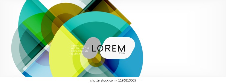 Circle abstract background, vector illustration
