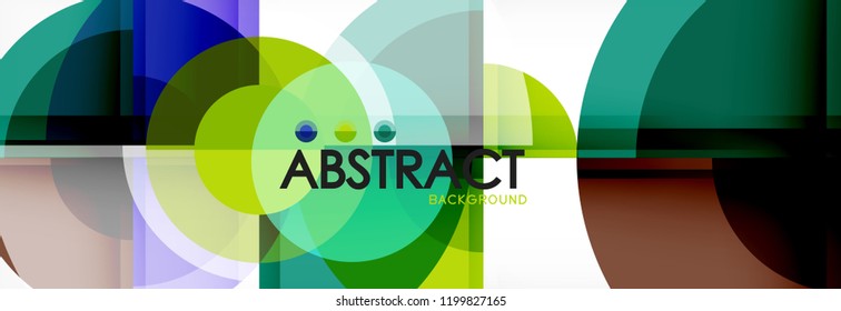 Circle abstract background, vector illustration