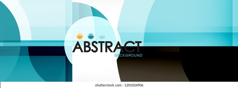 Circle abstract background, vector illustration