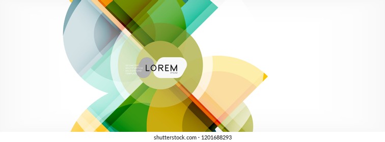 Circle abstract background, vector illustration