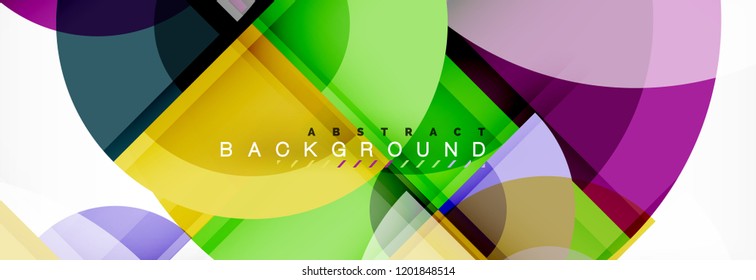 Circle abstract background, vector illustration